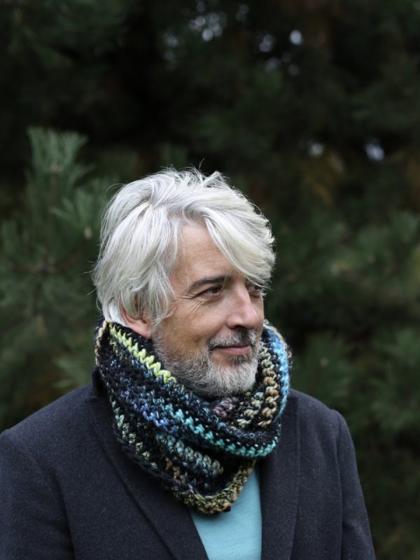 komin podwójny /infinity scarf z wełną - obrazek 2