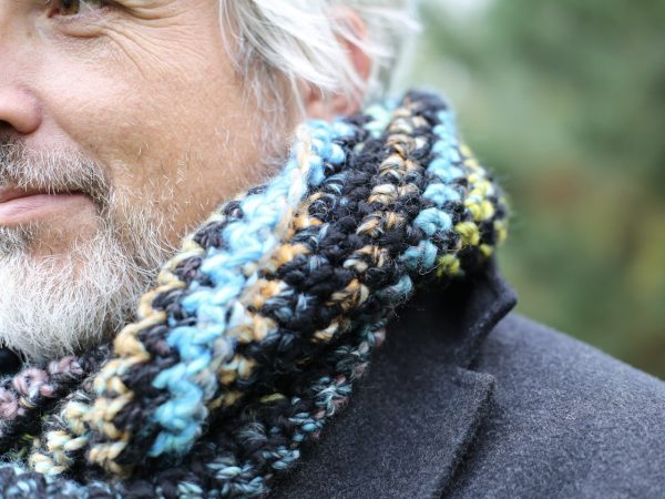komin podwójny /infinity scarf z wełną - obrazek 4