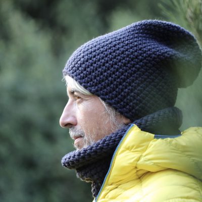 czapka merino GRAFIT gruba