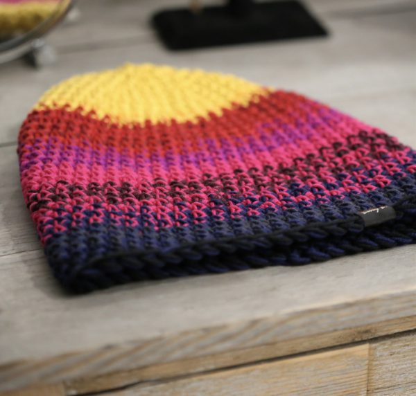 czapka merino KOLOROWA gruba - obrazek 2