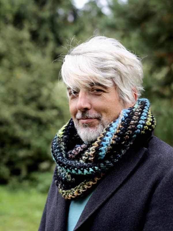 komin podwójny /infinity scarf z wełną - obrazek 3