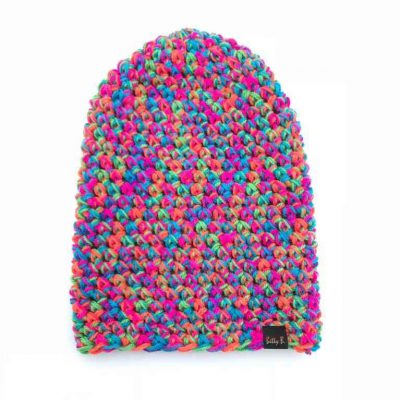 ażurowa czapka MULTICOLOR