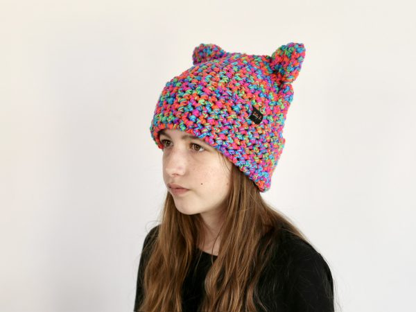 czapka z uszami MULTICOLOR - obrazek 4