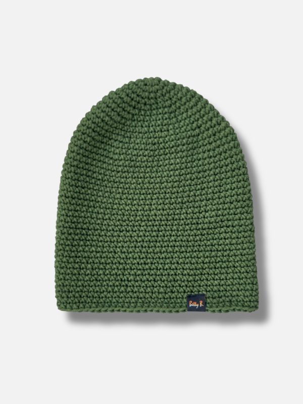 czapka merino OLIWKA średniej grubości - obrazek 2