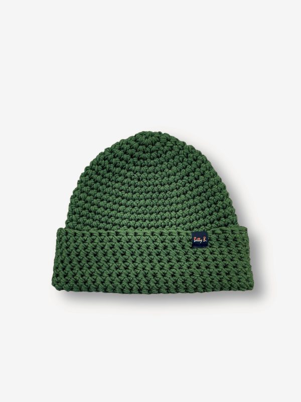 czapka merino OLIWKA gruba - obrazek 3