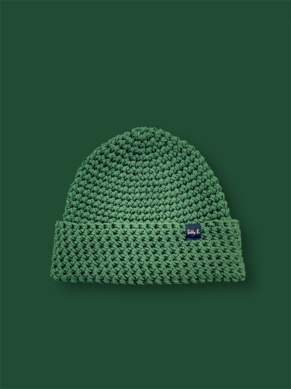 czapka merino OLIWKA gruba - obrazek 4