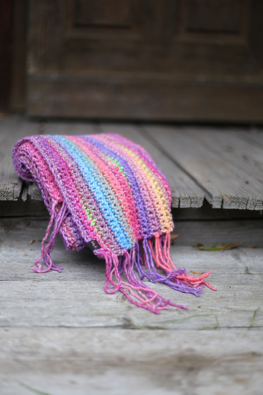 Szalik MELANŻOWA TĘCZA - obrazek 3