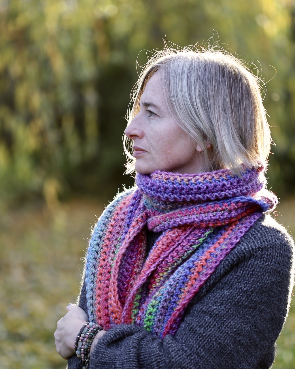 Szalik MELANŻOWA TĘCZA - obrazek 4