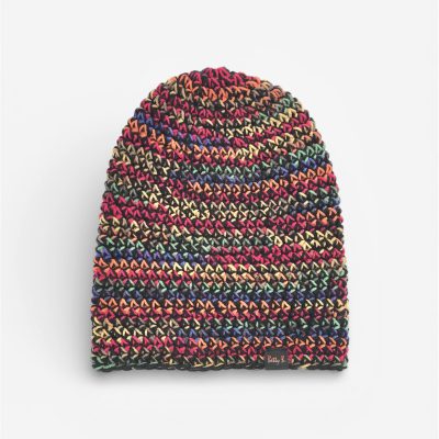 czapka KOLORY JESIENI Z CZARNYM