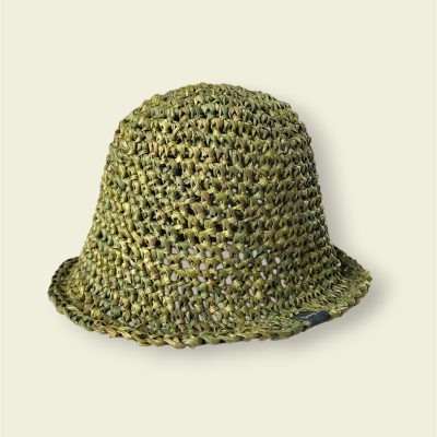 Kapelusz z rafii oliwka