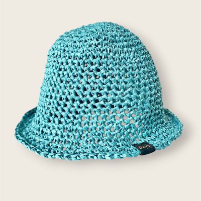 Kapelusz z rafii BŁĘKIT / TURKUS rozmiar 54-55