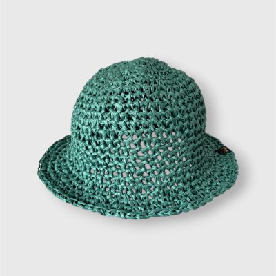 Kapelusz z rafii CHŁODNA ZIELEŃ rozmiar 56-57